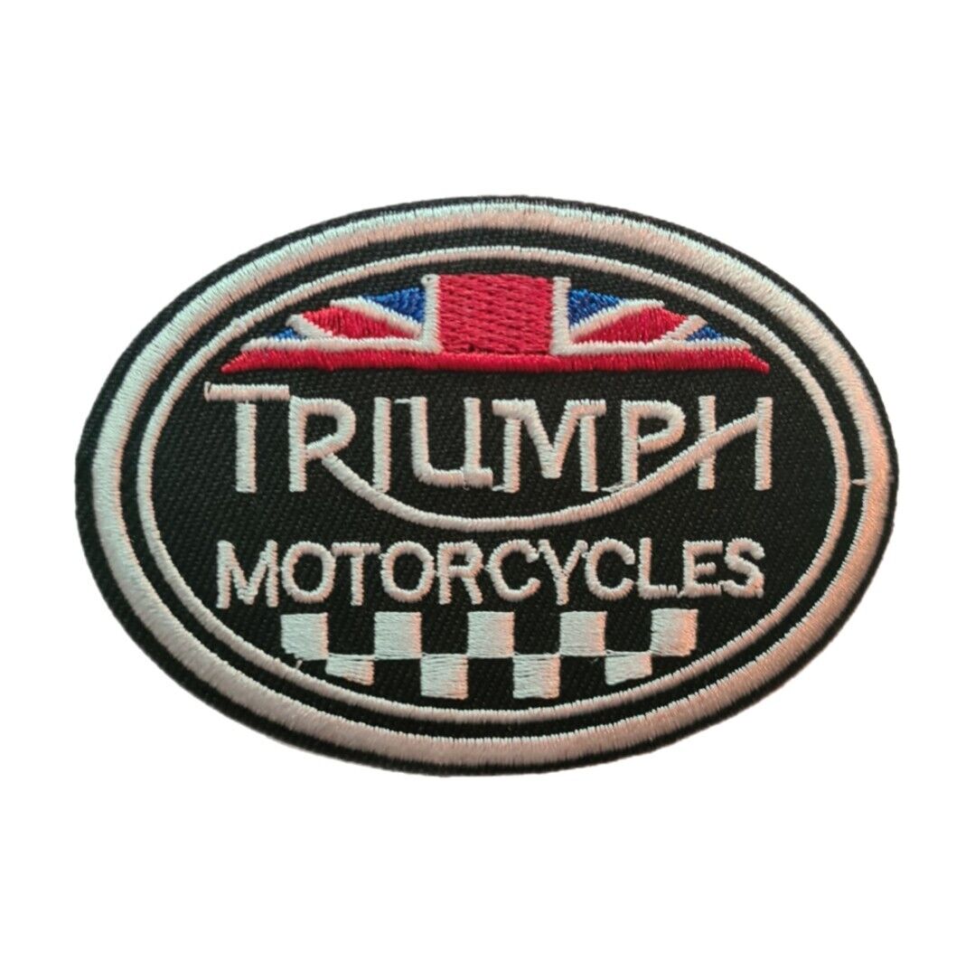 Triumph Motorcycles Embroidered Patch Iron On Sew On Transfer
