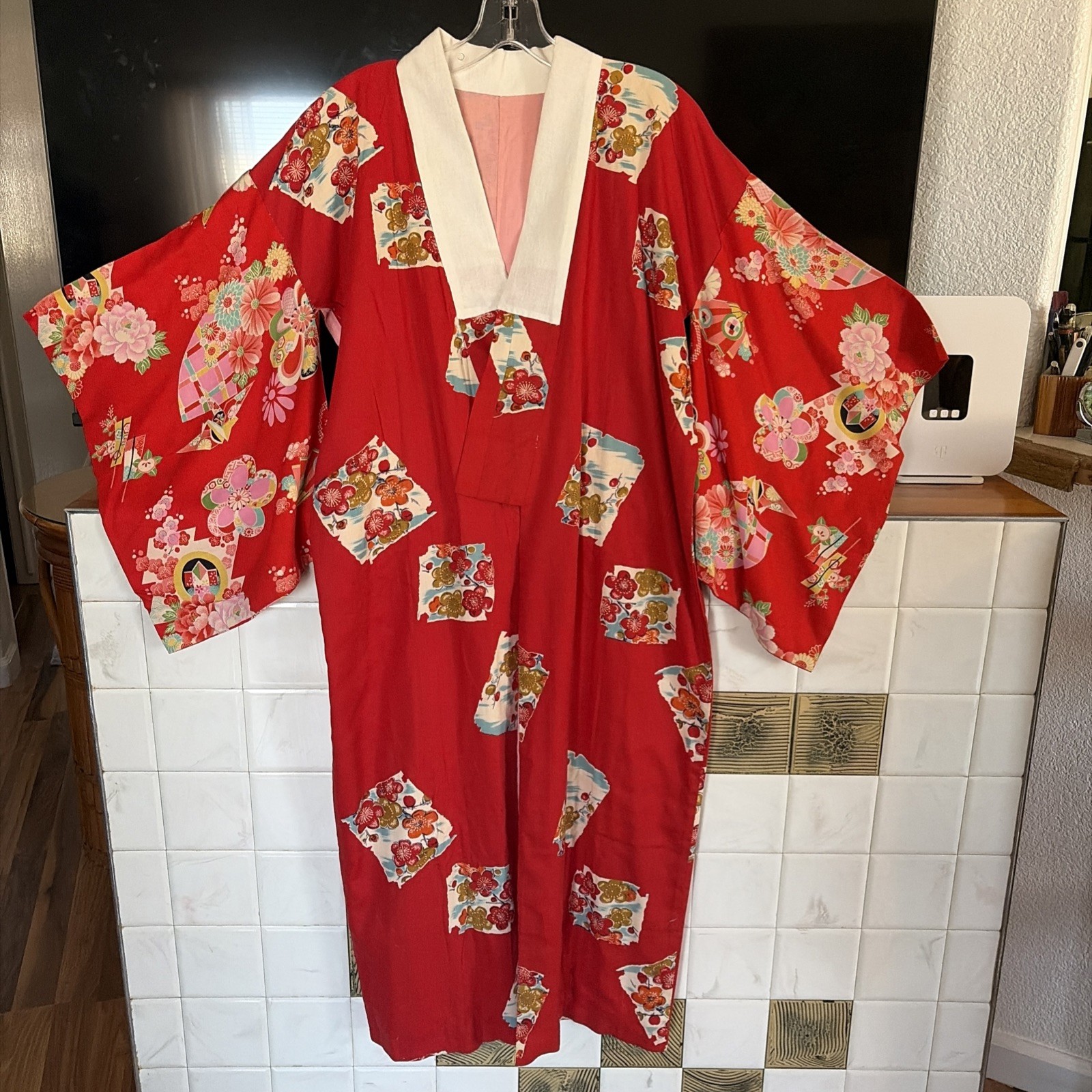 Wonderful Vintage Kimono Cotton JUBAN Japanese Wonderful Vintage Kimono Cotton JUBAN Japanese