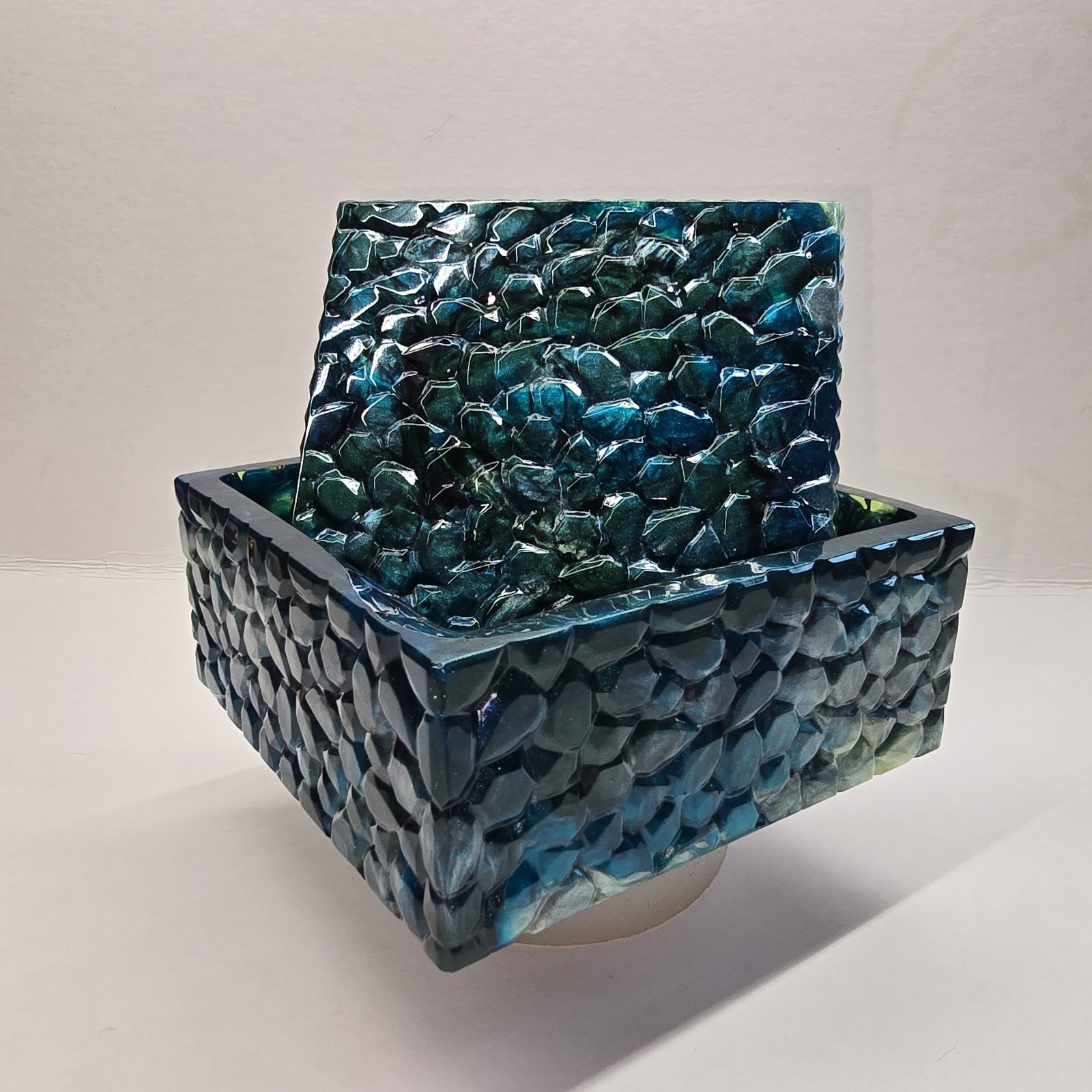 Beautiful Handmade Resin Trinket Box Beautiful Handmade Resin Trinket Box