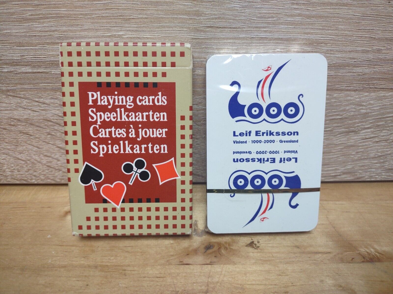 Vintage Finish SPEELKAARTEN Playing Cards Deck SEALED Greenland Leif Erikson