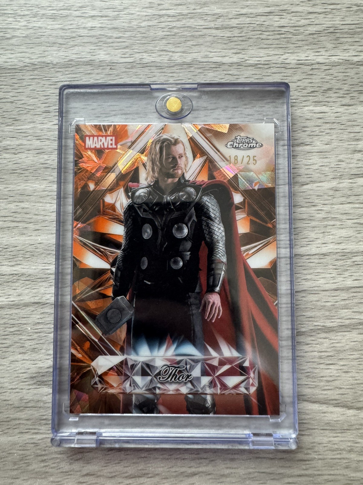 2025 Topps Chrome Marvel Studios Sapphire Selections Thor SS-3 /25 2025 Topps Chrome Marvel Studios Sapphire Selections Thor SS-3 /25