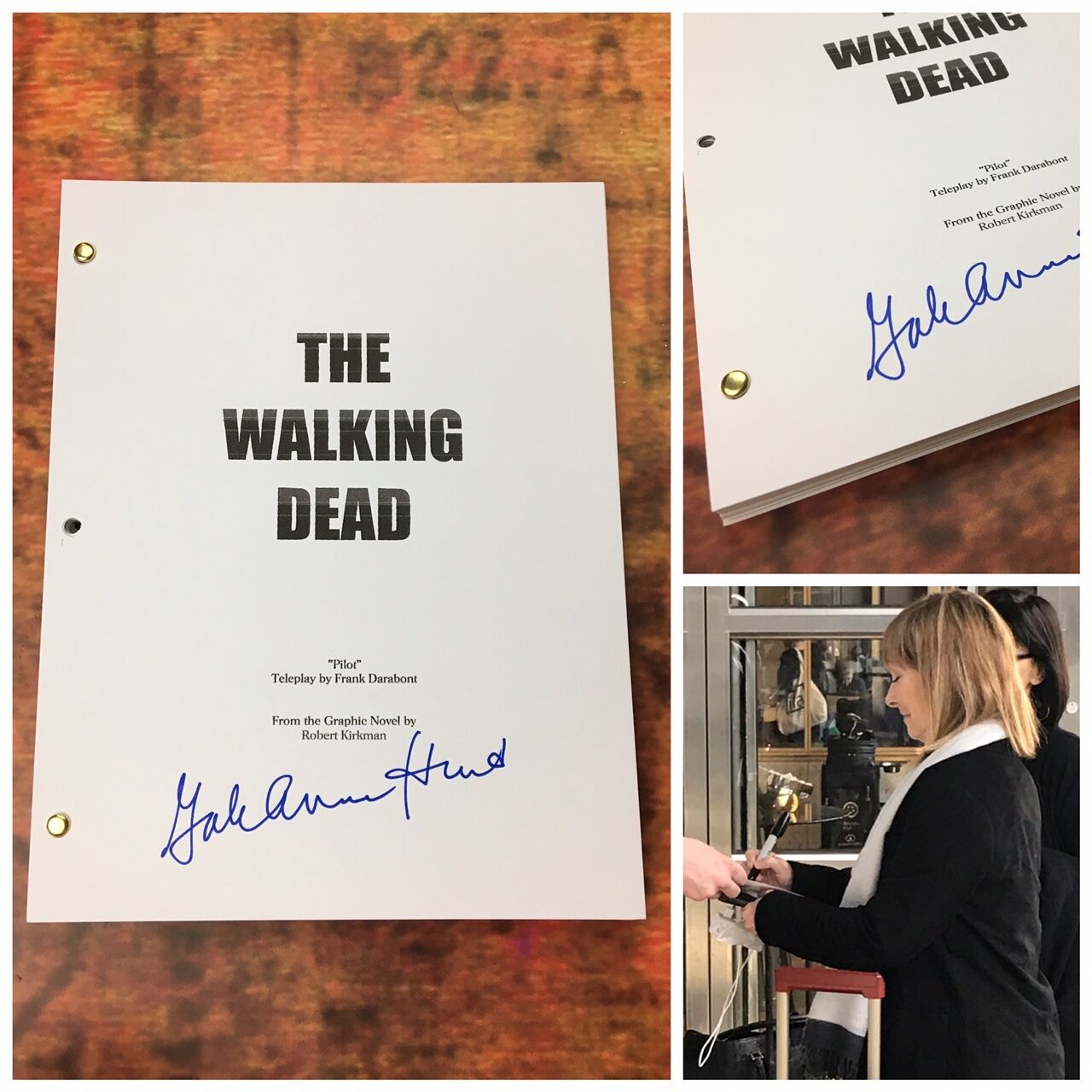 GFA The Walking Dead * GALE ANNE HURD * Signed TV Episode Script PROOF COA