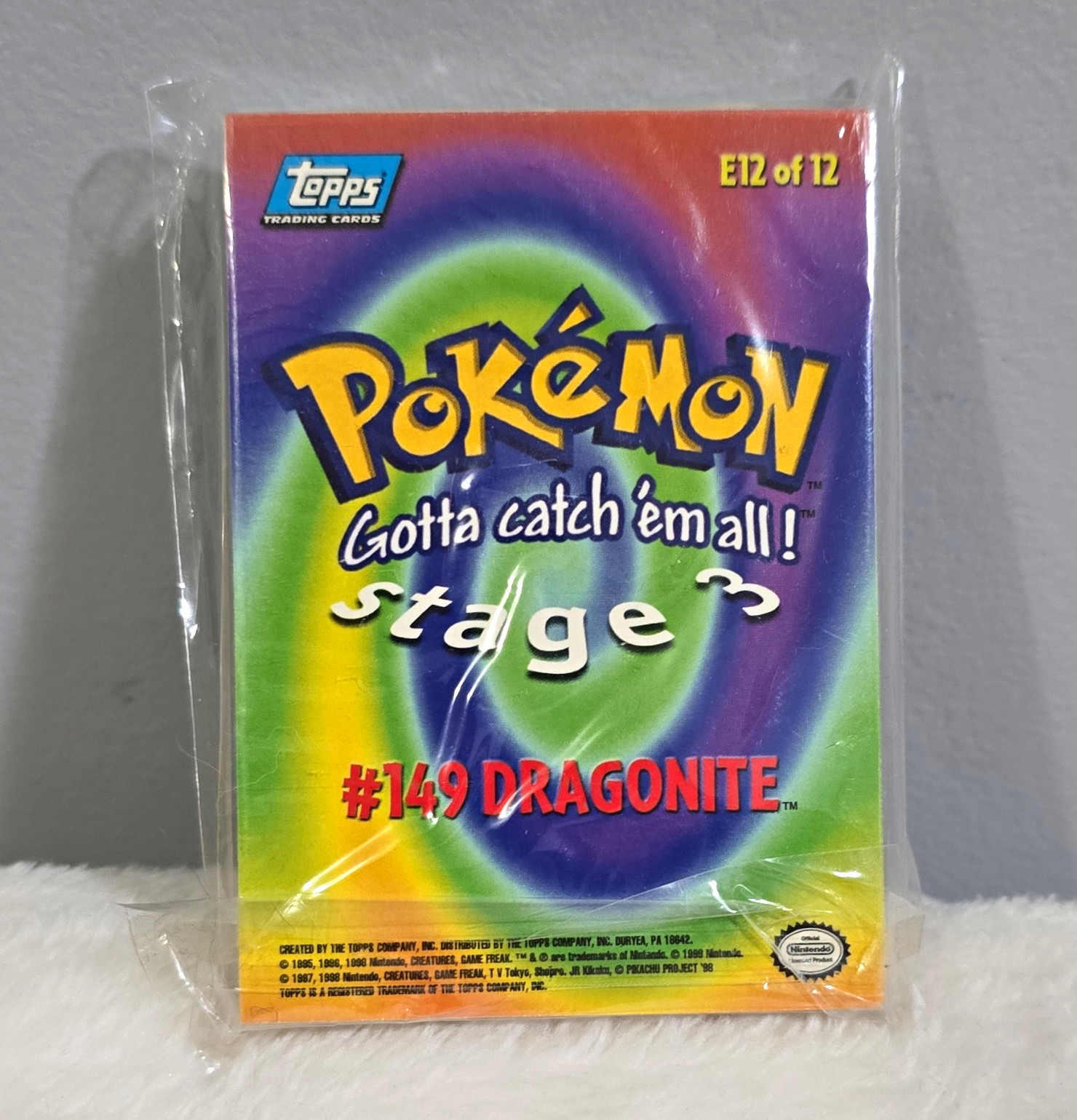 Topps Pokémon Trading Cards #149 Dragonite Stage 3 E12/12 Ash's Sacrifice 1999