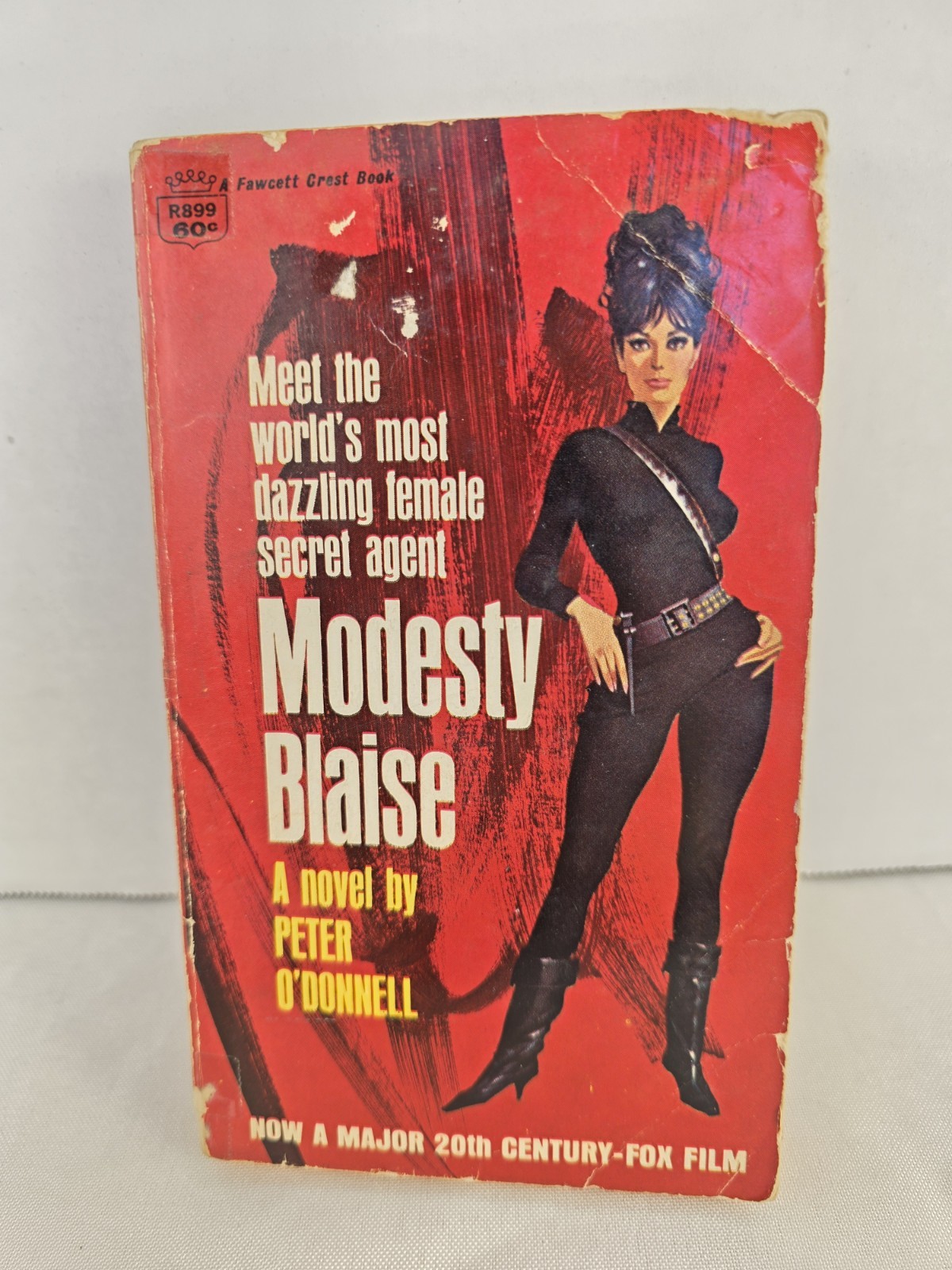 Vintage Modesty Blaise Novel 1966 Peter O'Donnell R899 1st Fawcett Crest Print Vintage Modesty Blaise Novel 1966 Peter O'Donnell R899 1st Fawcett Crest Print