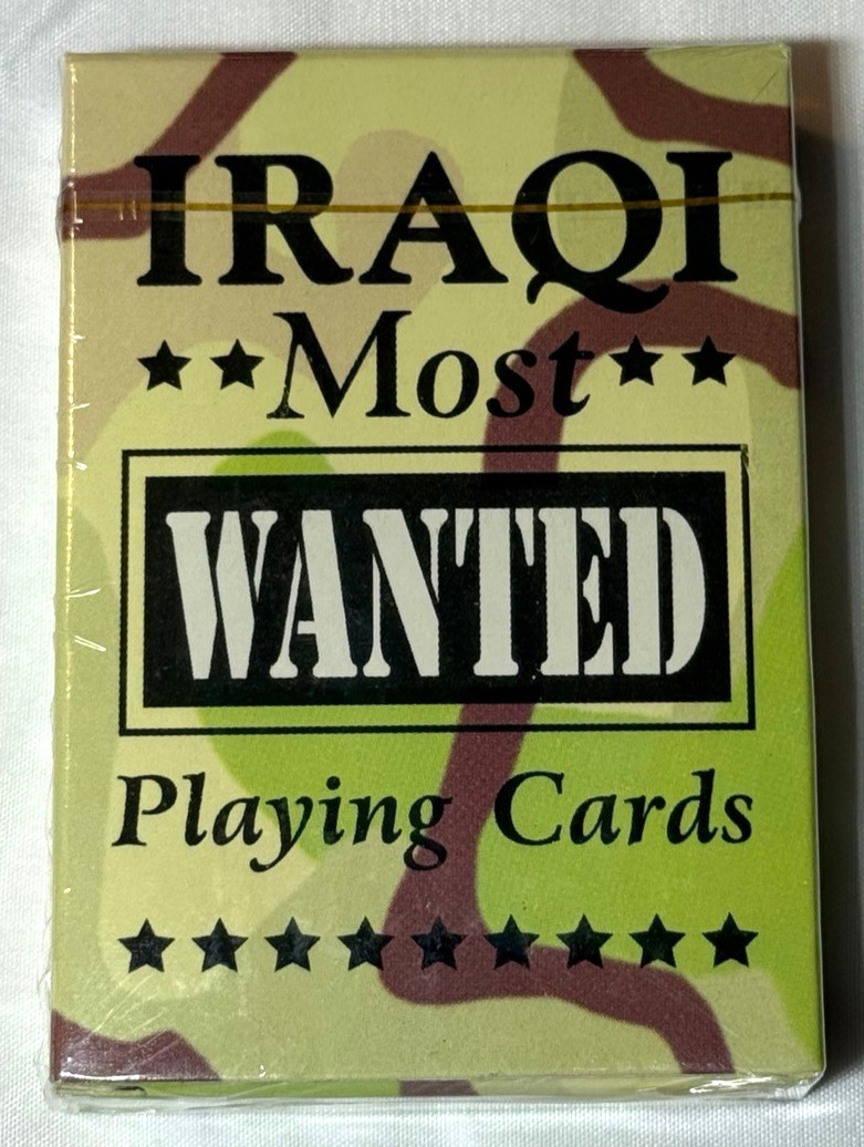 2003 Iraqi Most Wanted Playing Cards Military Iraq. Sealed New High Quality 2003 Iraqi Most Wanted Playing Cards Military Iraq. Sealed New High Quality