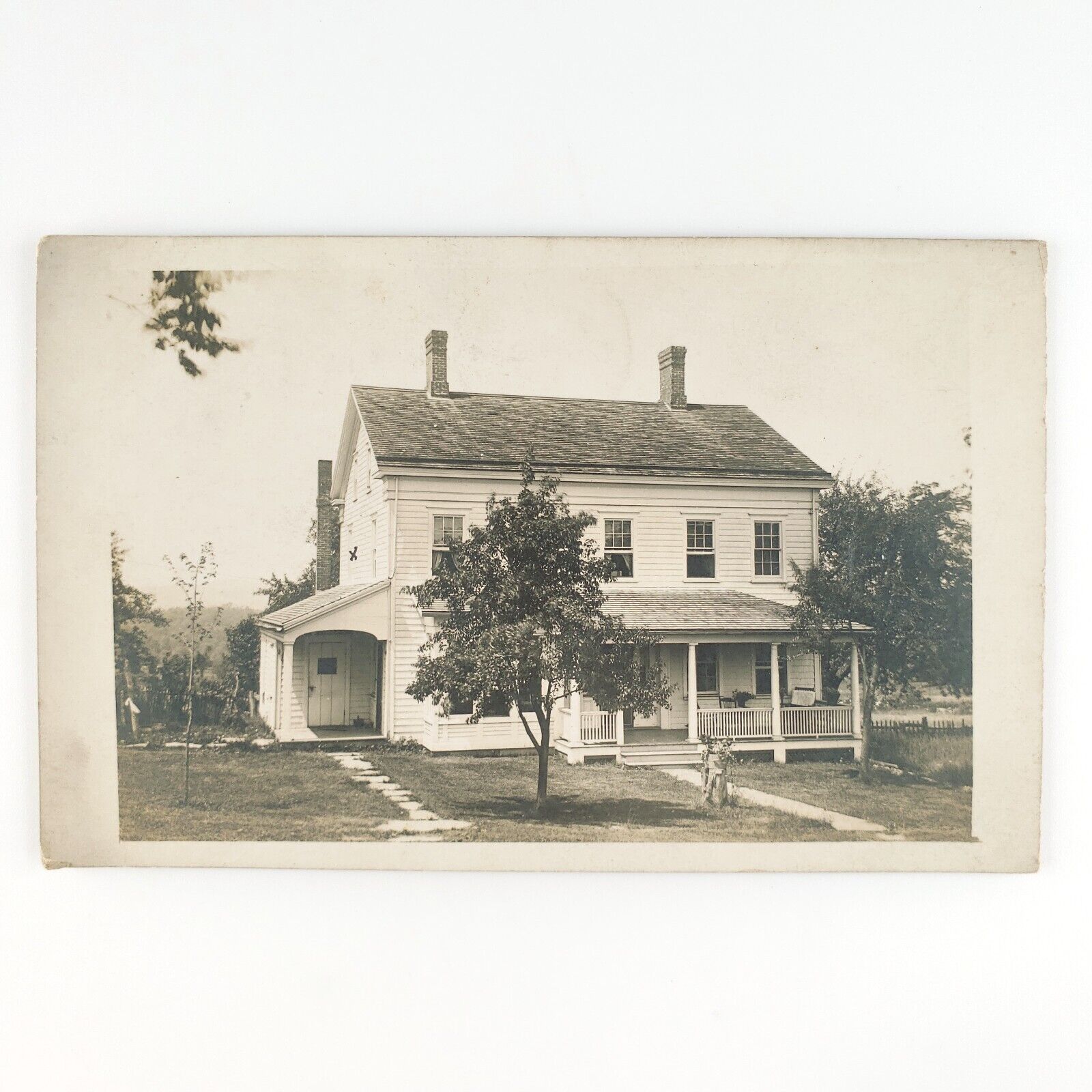 Bethel Connecticut House RPPC Postcard c1910 Antique Home Real Photo Art C2633
