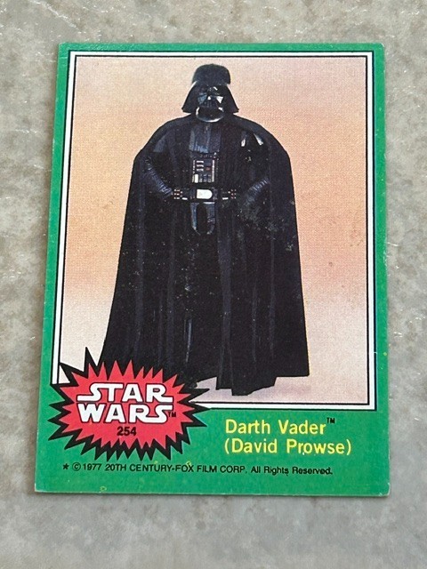 Darth Vader (David Prowse) - 1977 Topps Star Wars #254 Darth Vader (David Prowse) - 1977 Topps Star Wars #254