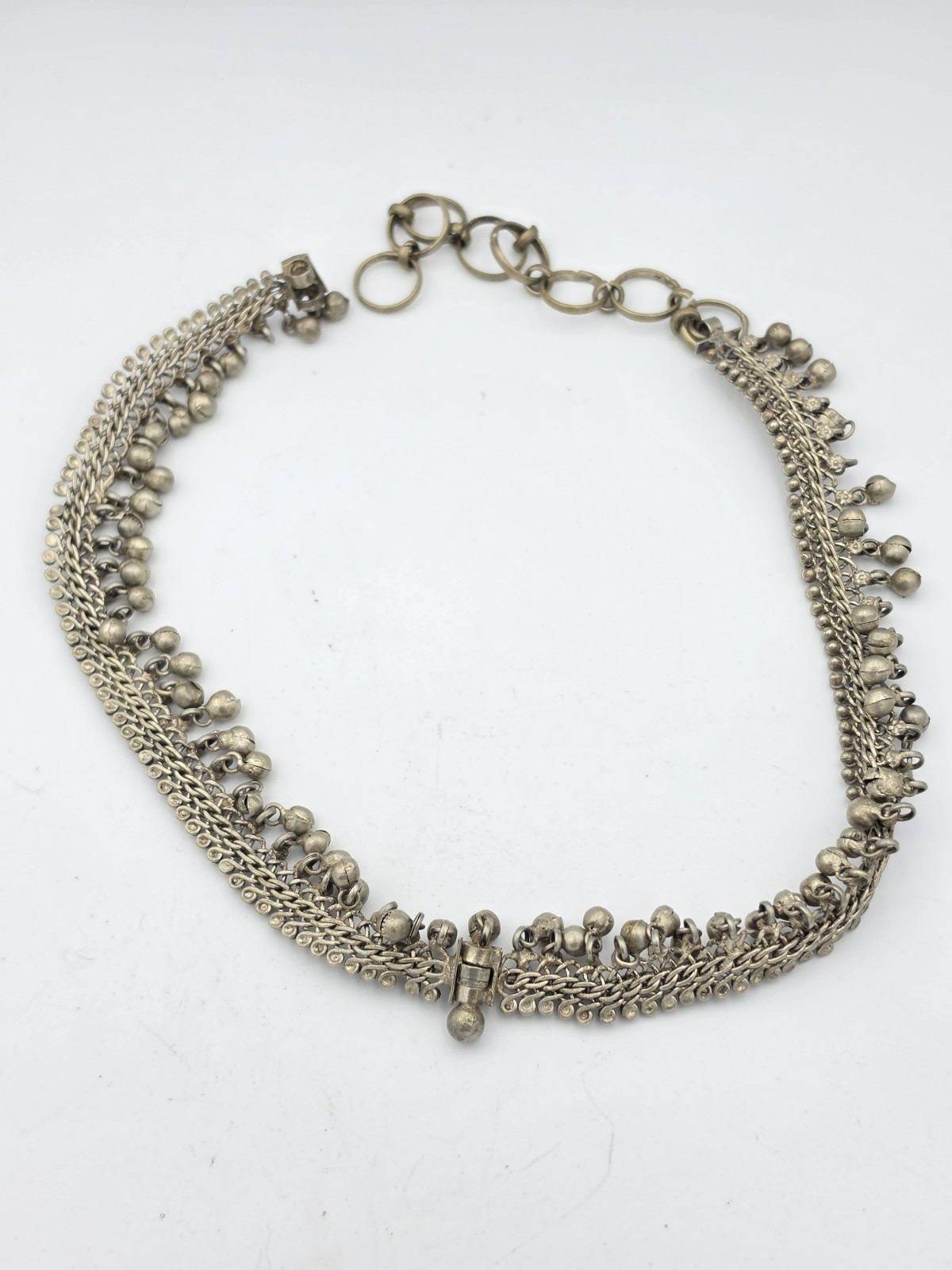 Vintage Indian Tribal Ghungroo Bell Waist Belt Kamarbandh Body Jewelry 22.5in Vintage Indian Tribal Ghungroo Bell Waist Belt Kamarbandh Body Jewelry 22.5in