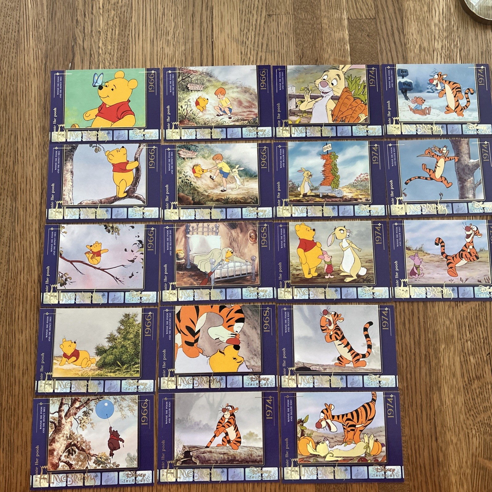 Disney Treasures Series 3, Winnie the Pooh Filmography Card, 1 Lot of 18 cards
