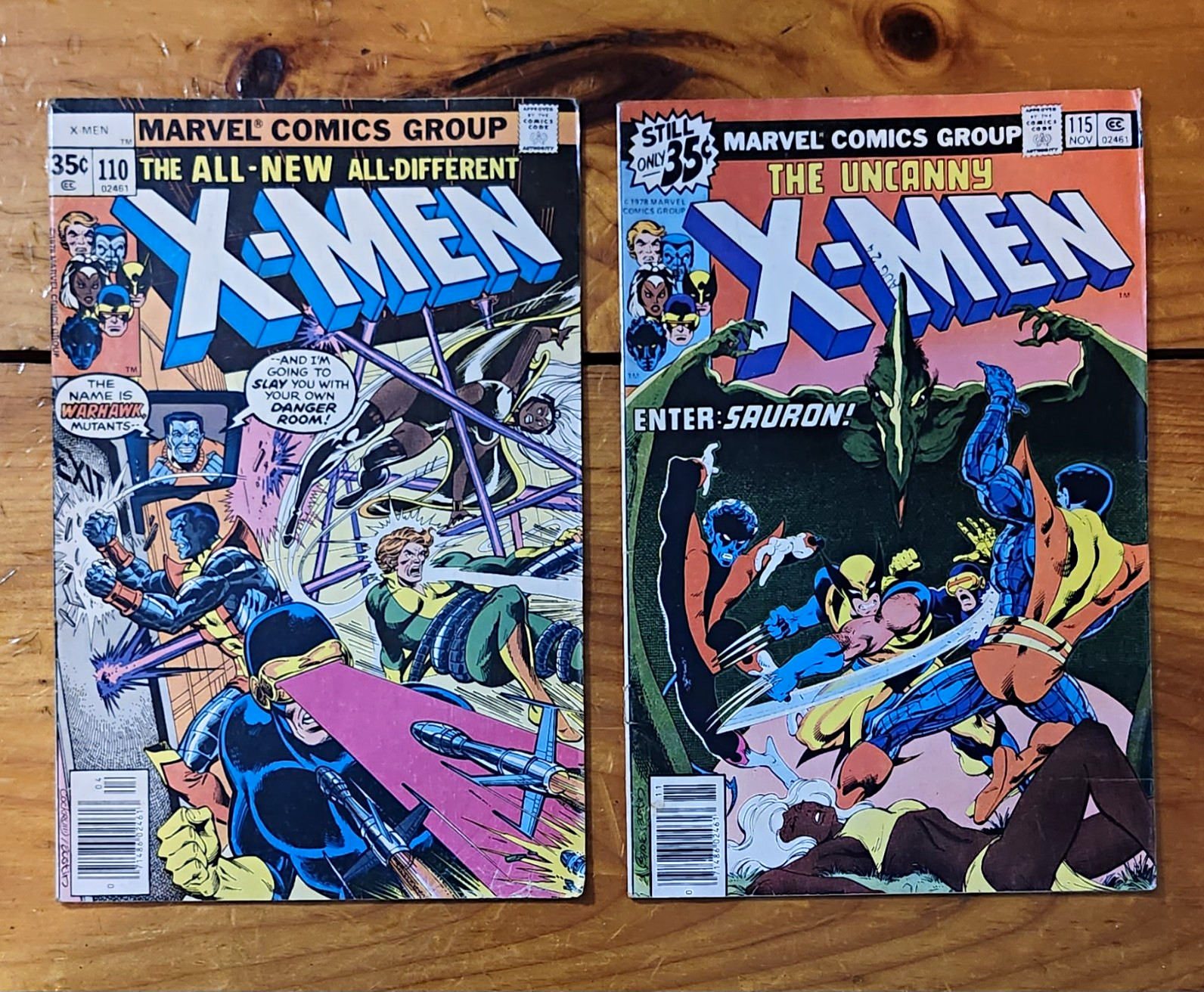 The Uncanny X-Men Issues #110 & #115 • Marvel Comics • Claremont