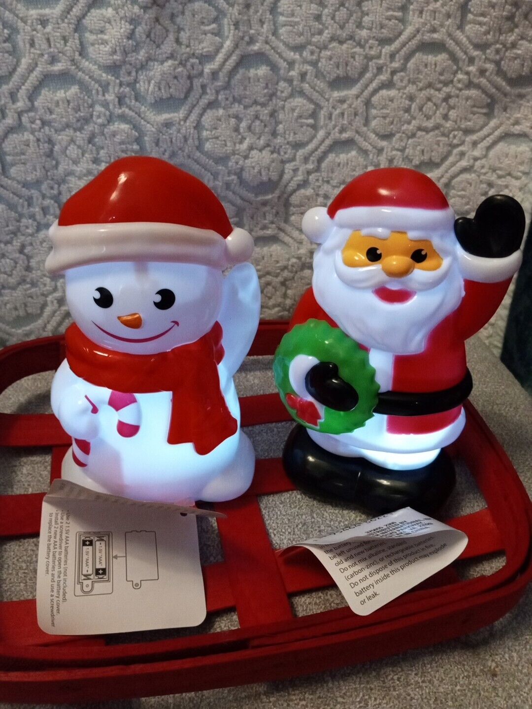 Santa And Snowman Light And Sound