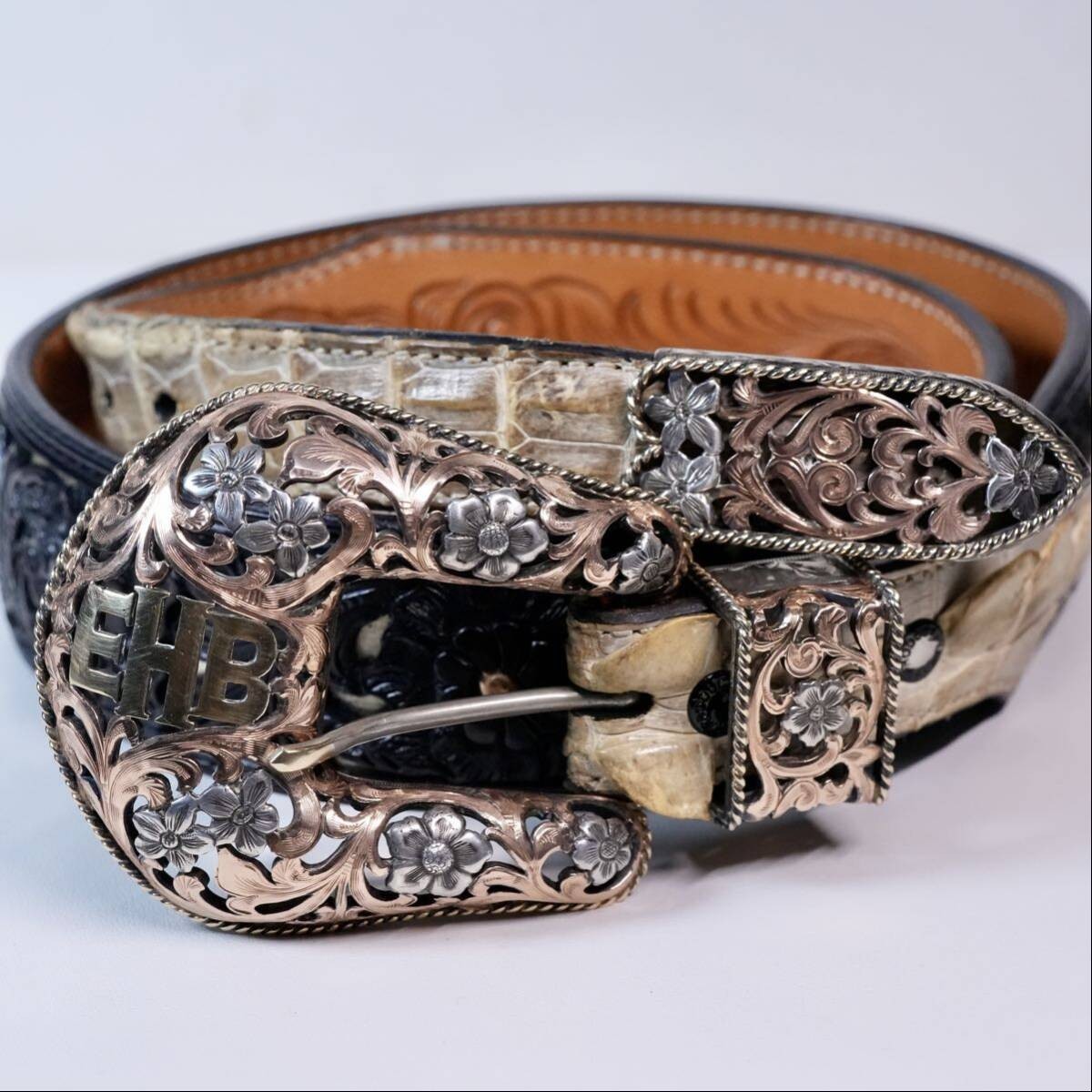 EDWARD H BOHLIN EHB 14K GOLD x SV925 Western Buckle FUNNY Special Edition EDWARD H BOHLIN EHB 14K GOLD x SV925 Western Buckle FUNNY Special Edition