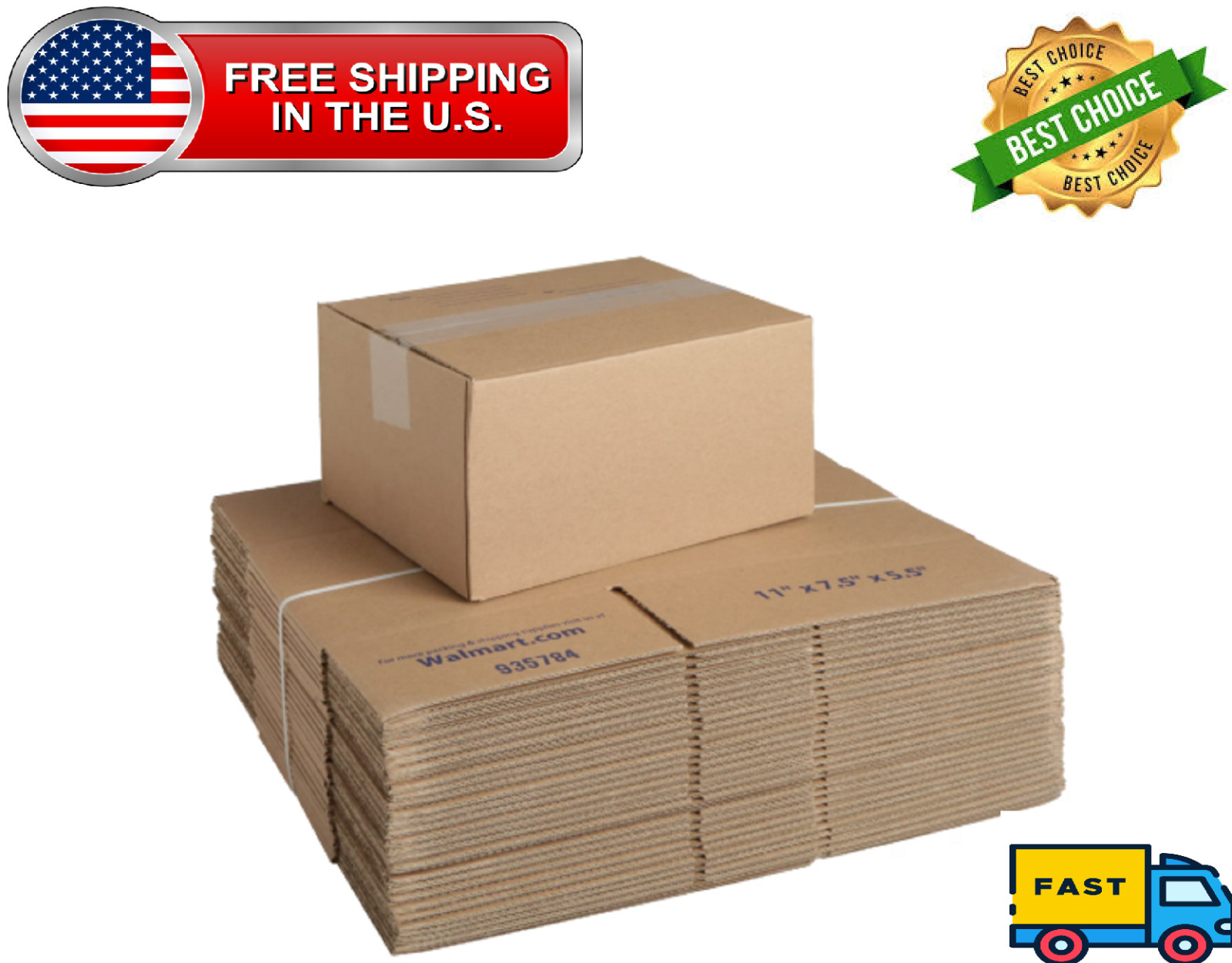 Pen+Gear Recycled Shipping Boxes 11" x 7.5" x 5.5" - 30 Count Pen+Gear Recycled Shipping Boxes 11" x 7.5" x 5.5" - 30 Count