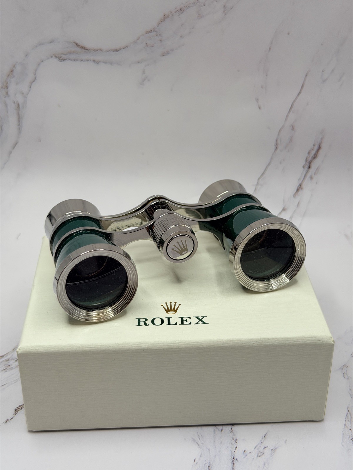 Rolex Green Lacquer Engraved Binoculars AD VIP Gift Rolex Green Lacquer Engraved Binoculars AD VIP Gift