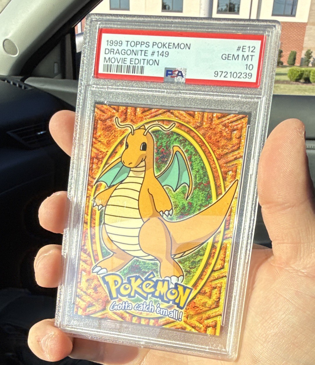 Topps 1999 Pokémon Movie Edition Dragonite E12 PSA 10 Graded Cert 97210239 Topps 1999 Pokémon Movie Edition Dragonite E12 PSA 10 Graded Cert 97210239