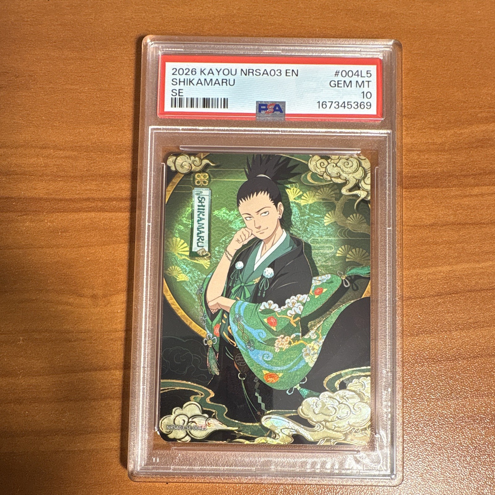 PSA 10 KAYOU 2026 Kayou Naruto Shippuden Shikamaru SE #004L5 /220 - Pop 16