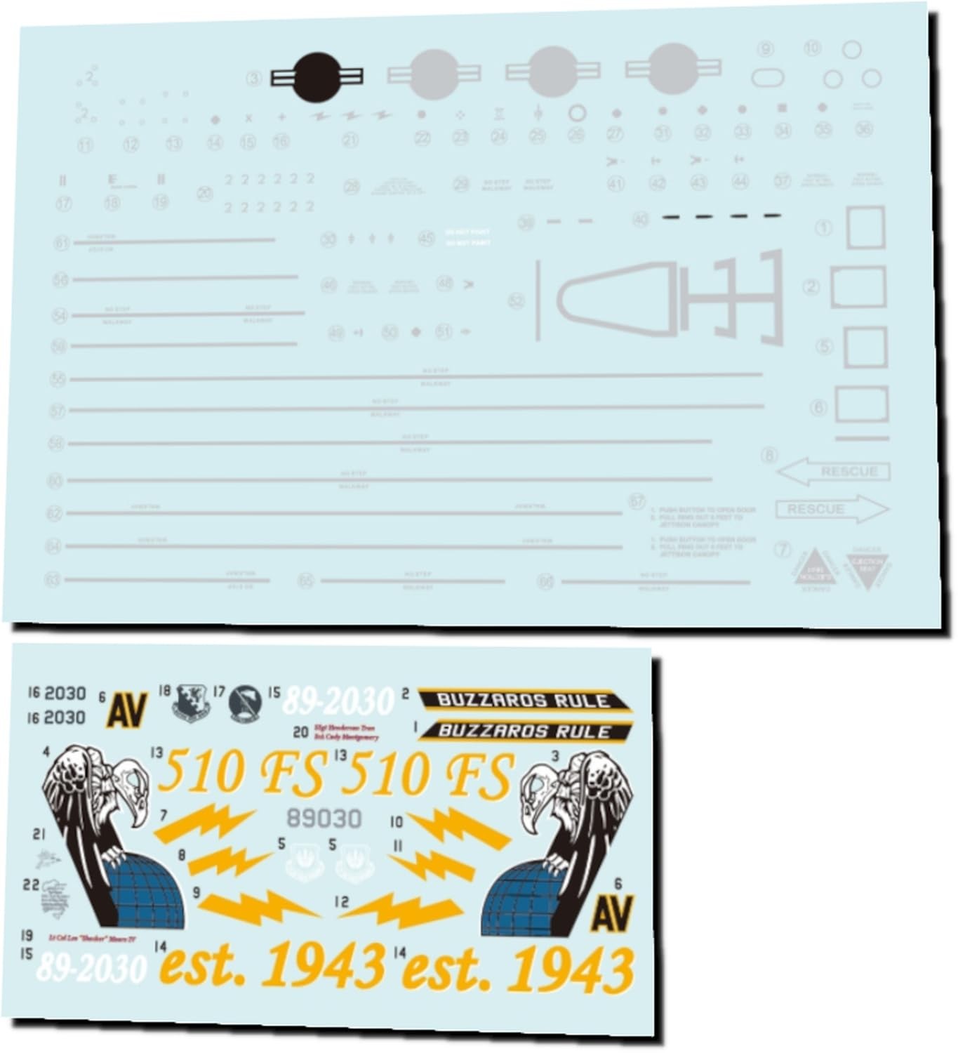 Fabscale 1/72 F-16C Block 40 89-2030 510Th Fighter Squadron, Aviano Air Base, I_