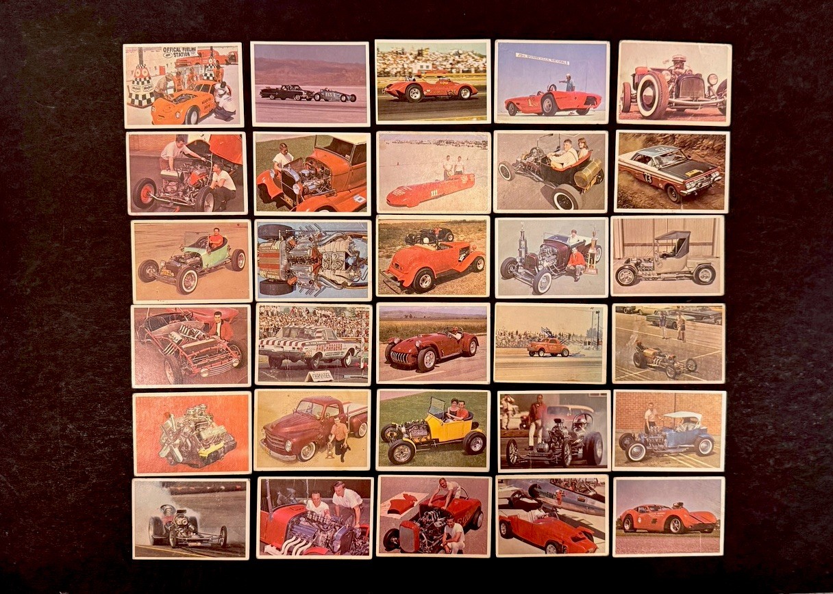 1965 Hot Rod Magazine Spec Sheet Trading Cards Near Complete, Very Nice 1965 Hot Rod Magazine Spec Sheet Trading Cards Near Complete, Very Nice