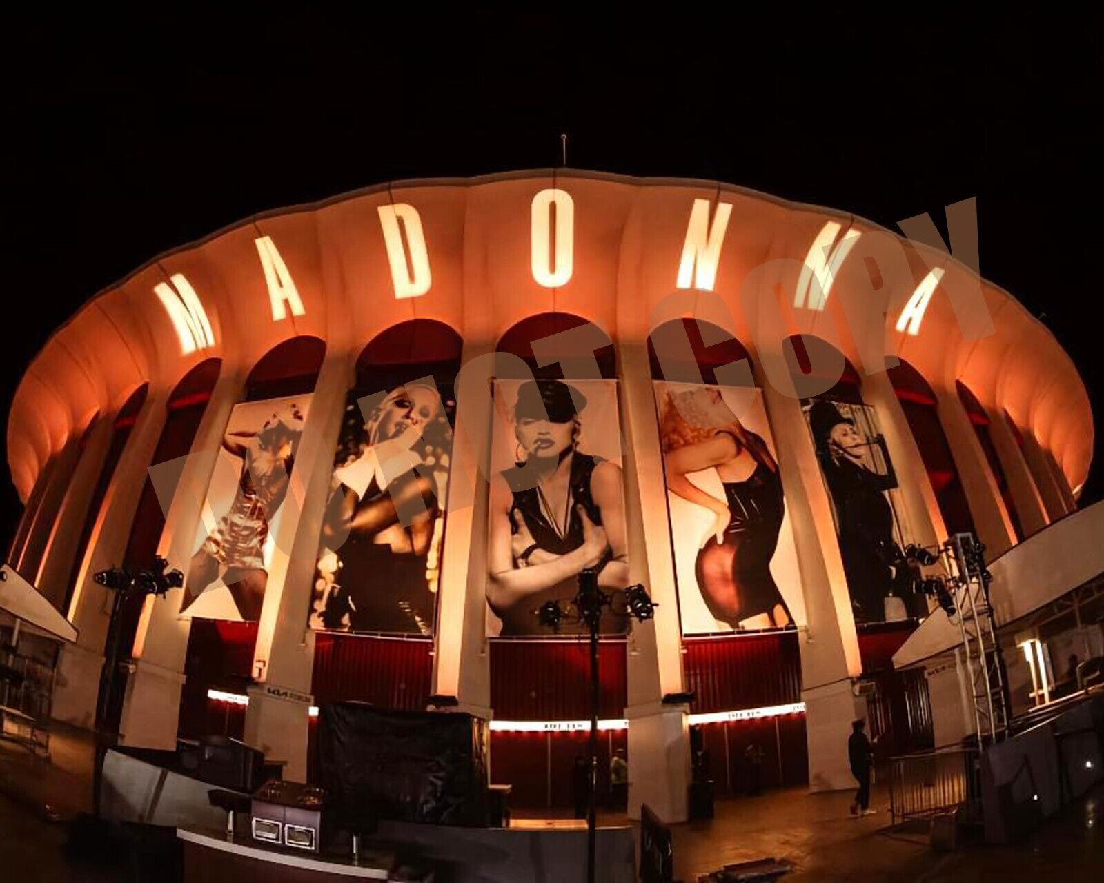 Madonna 2024 Celebration Tour LA Los Angeles In Lights 🎤 8x10 Photo 🎤
