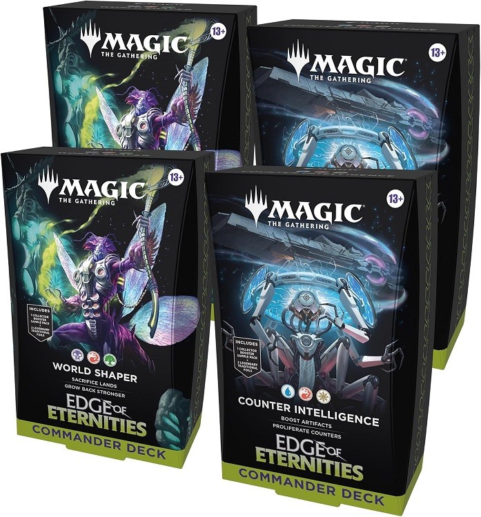 Magic The Gathering Edge of Eternities Commander Deck Bundle 2 of Each Deck (2 W Magic The Gathering Edge of Eternities Commander Deck Bundle 2 of Each Deck (2 W