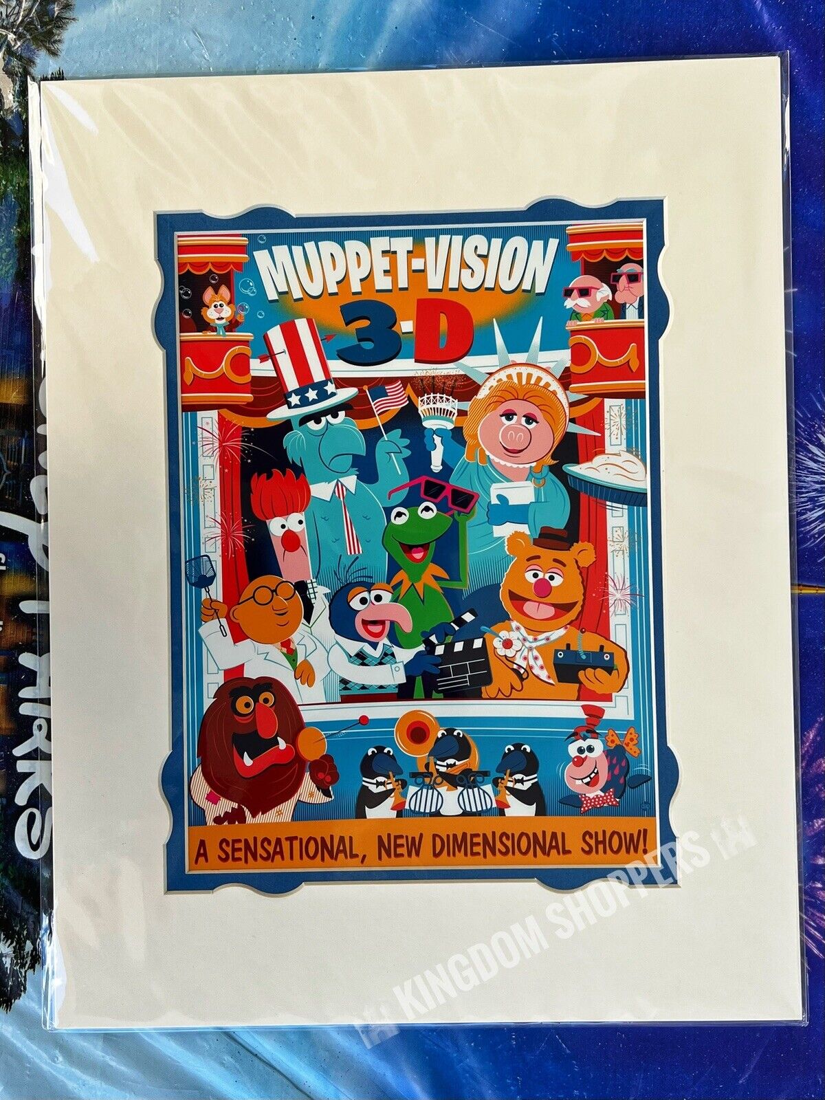 2022 Disney Parks The Muppets Muppet Vision 3D Kermit Dave Perillo Deluxe Print