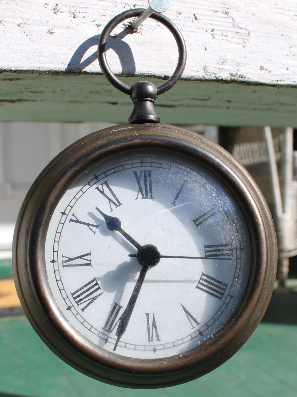 Vintage Small Hanging Watch Quartz Solid Brass Pocket Watch Style