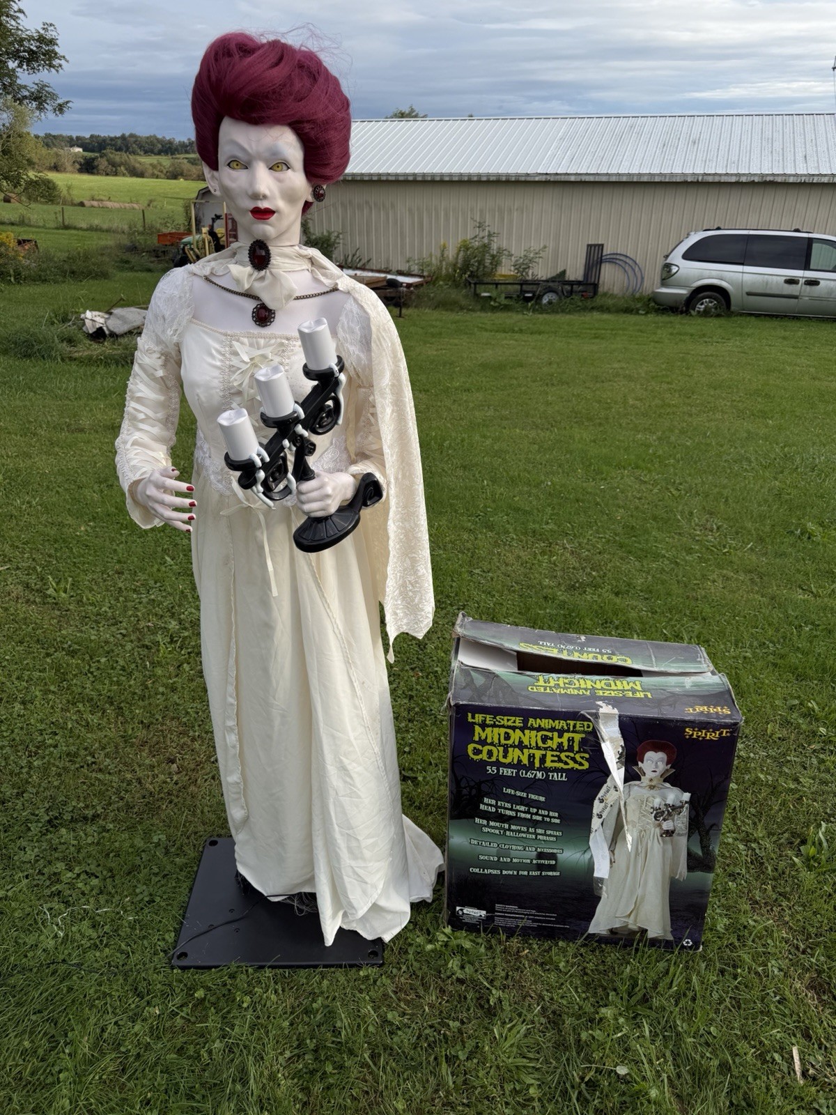 Spirit Halloween Midnight Countess 2009 Gemmy Lifesize Animatronic W/ BOX Prop Spirit Halloween Midnight Countess 2009 Gemmy Lifesize Animatronic W/ BOX Prop