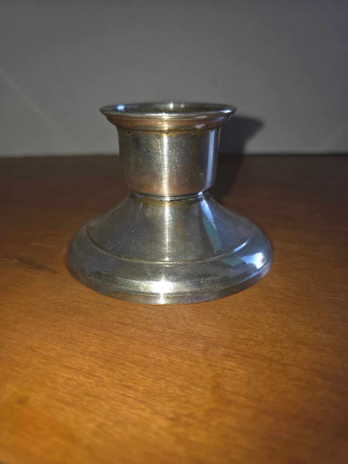 Vintage silver plated candle holder