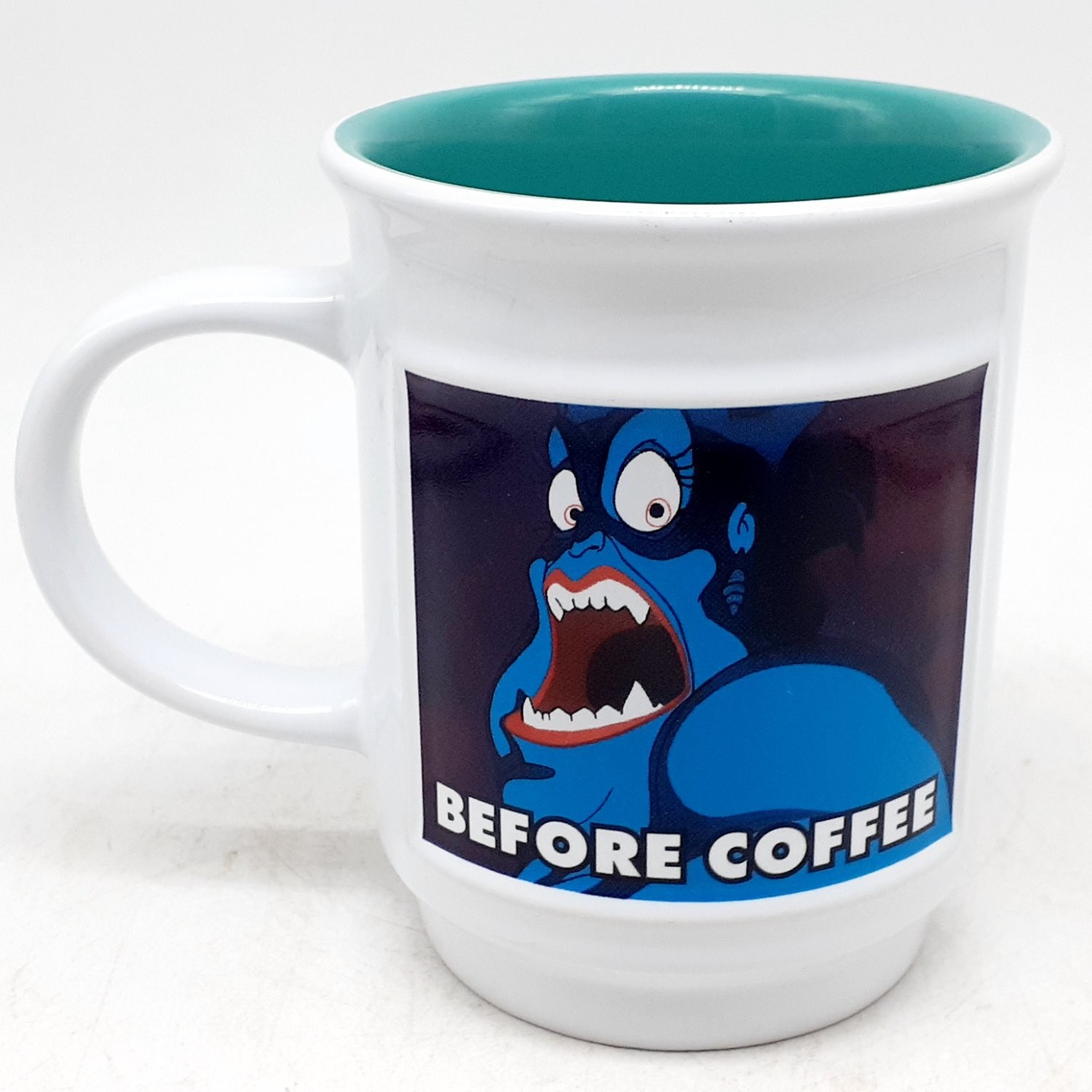 Disney Before Coffee After Ursula Mug 4.5 In Tall White Ceramic Microwave Safe