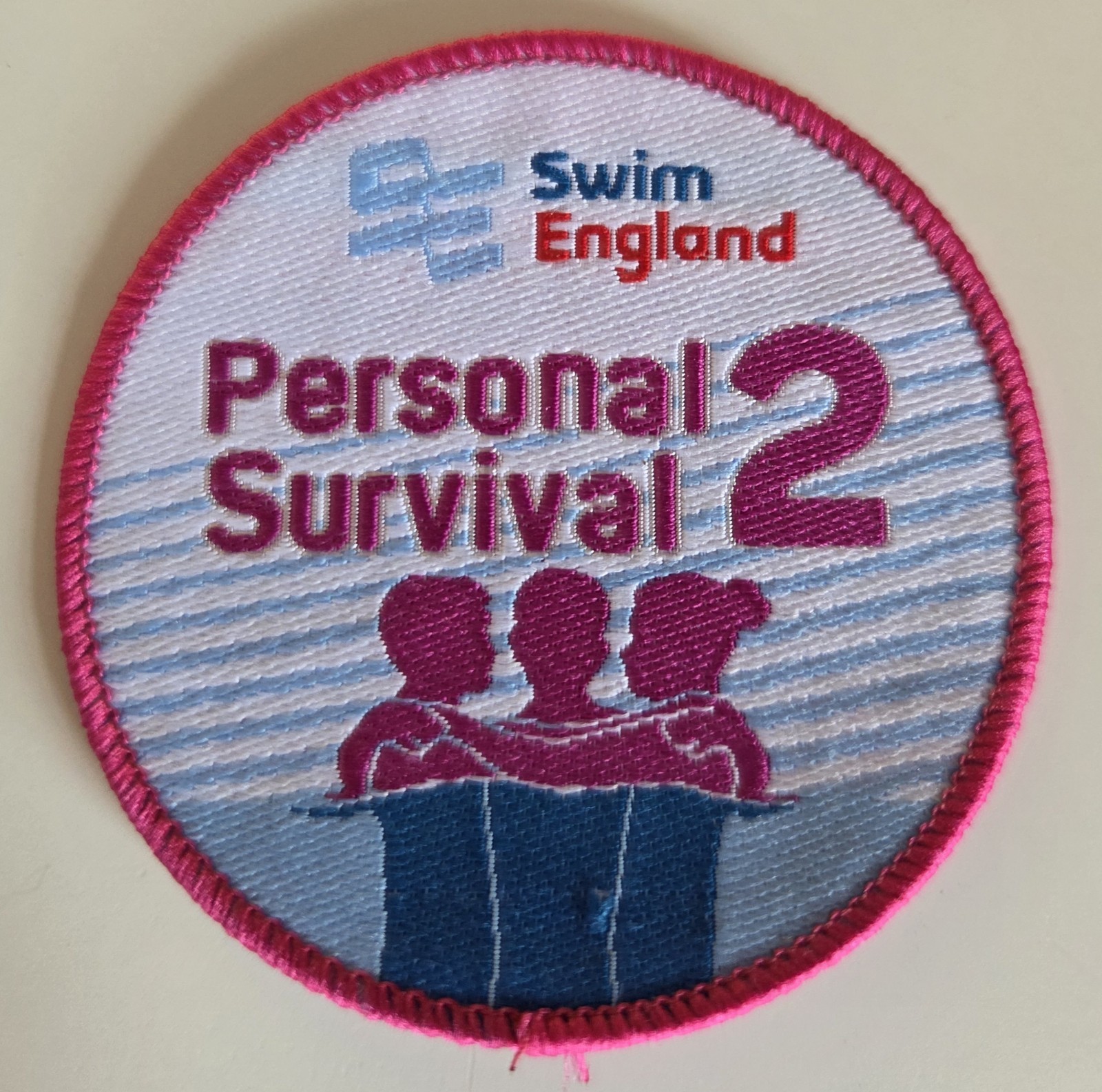 Swim England Learn To Swim - Personal Survival 2 Badge -Sew on Badge NEW