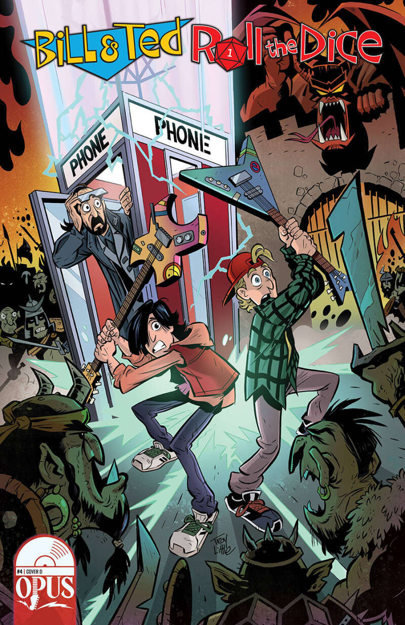 Bill & Ted Roll The Dice #4 Cover D 1:10 Incentive Troy Little Var 1st Print Bill & Ted Roll The Dice #4 Cover D 1:10 Incentive Troy Little Var 1st Print