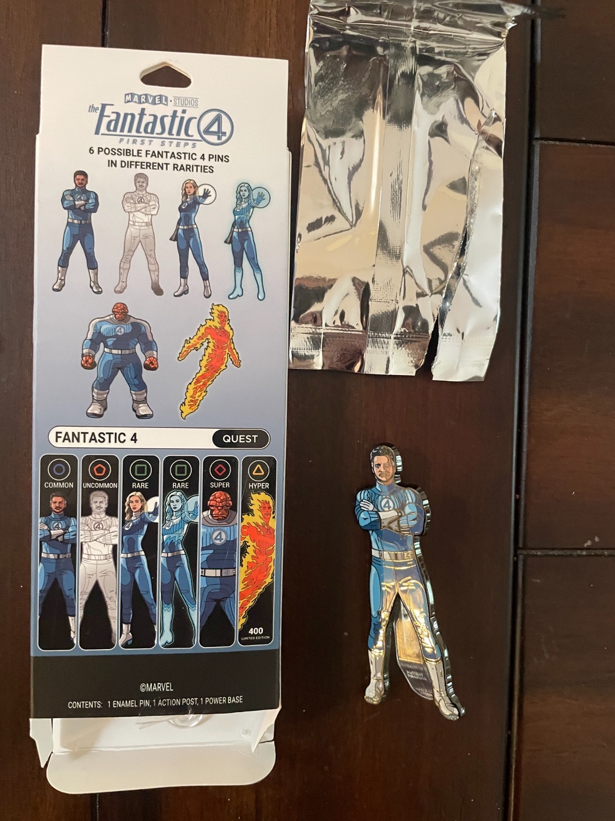 FiGPiN Fantastic Four 4 Quest Mystery Enamel Pin Mr. Fantastic Marvel Common 3"