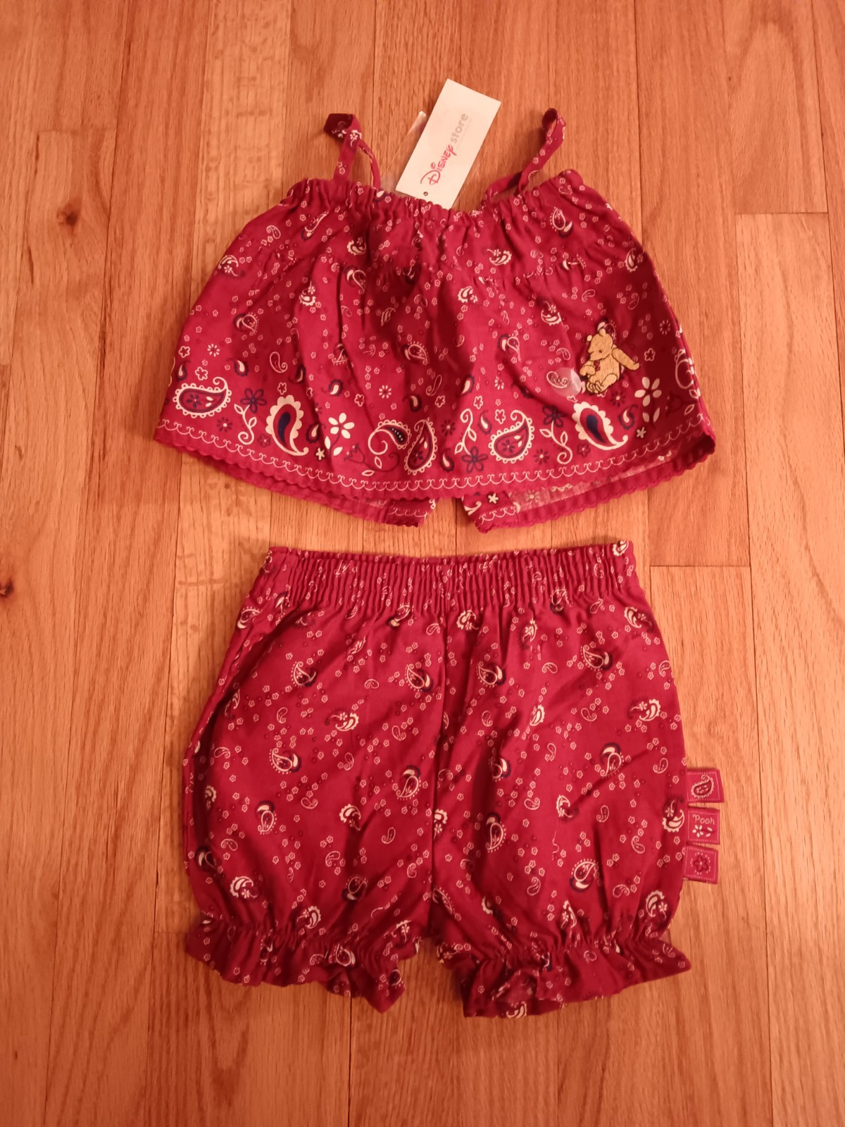 VINTAGE DISNEY WINNIE THE POOH TWO PIECE SET SIZE 6 MONTHS NEW WITH TAG VINTAGE DISNEY WINNIE THE POOH TWO PIECE SET SIZE 6 MONTHS NEW WITH TAG