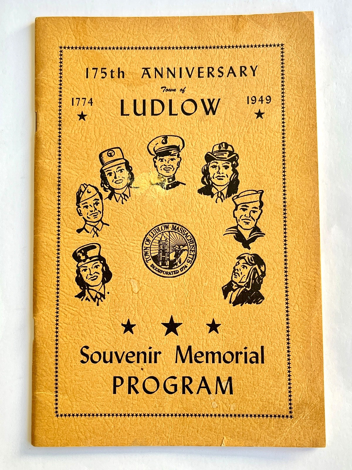 VINTAGE 1949 LUDLOW MA 175th ANNIVERSARY SOUVENIR PROGRAM VINTAGE 1949 LUDLOW MA 175th ANNIVERSARY SOUVENIR PROGRAM