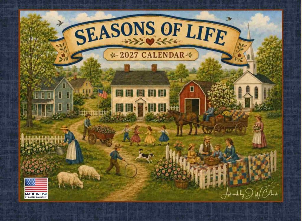 Seasons Of Life Folk Art 2027 Monthly Wall Calendar 12 Month Seasons Of Life Folk Art 2027 Monthly Wall Calendar 12 Month