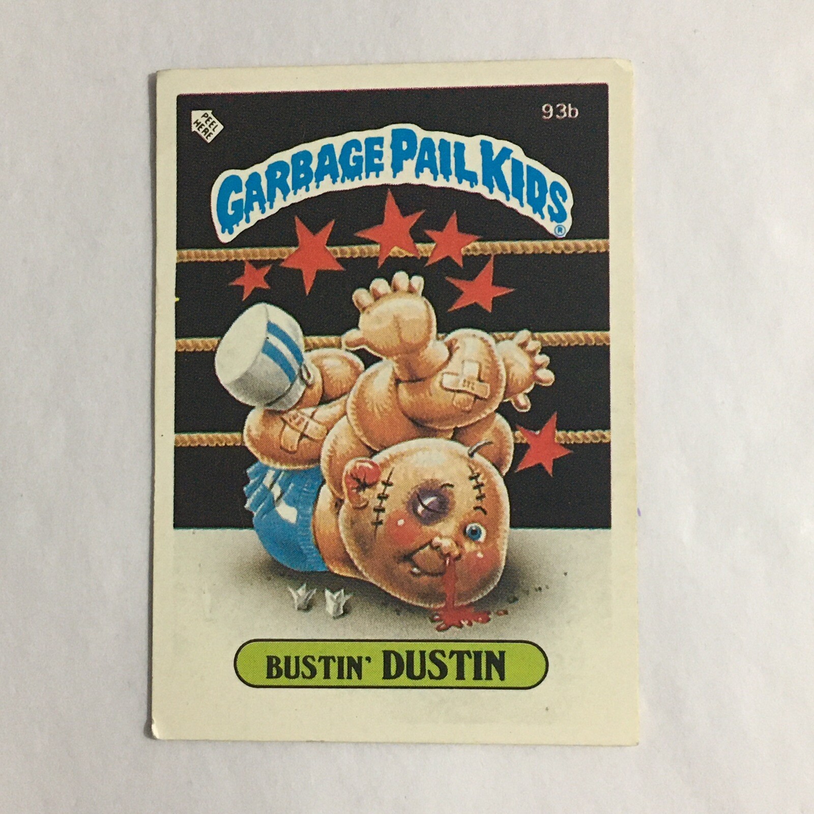 Garbage Pail Kids Card 93b BUSTIN' DUSTIN 1986 Topps 3rd Series