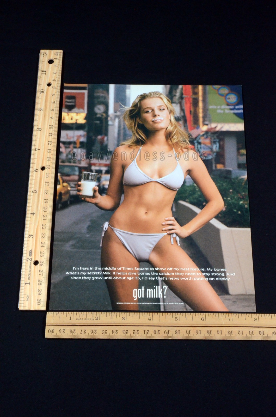 1998 Rebecca Romijn Stamos Got Milk Magazine Page Print Ad Poster 90s 1990s 1998 Rebecca Romijn Stamos Got Milk Magazine Page Print Ad Poster 90s 1990s