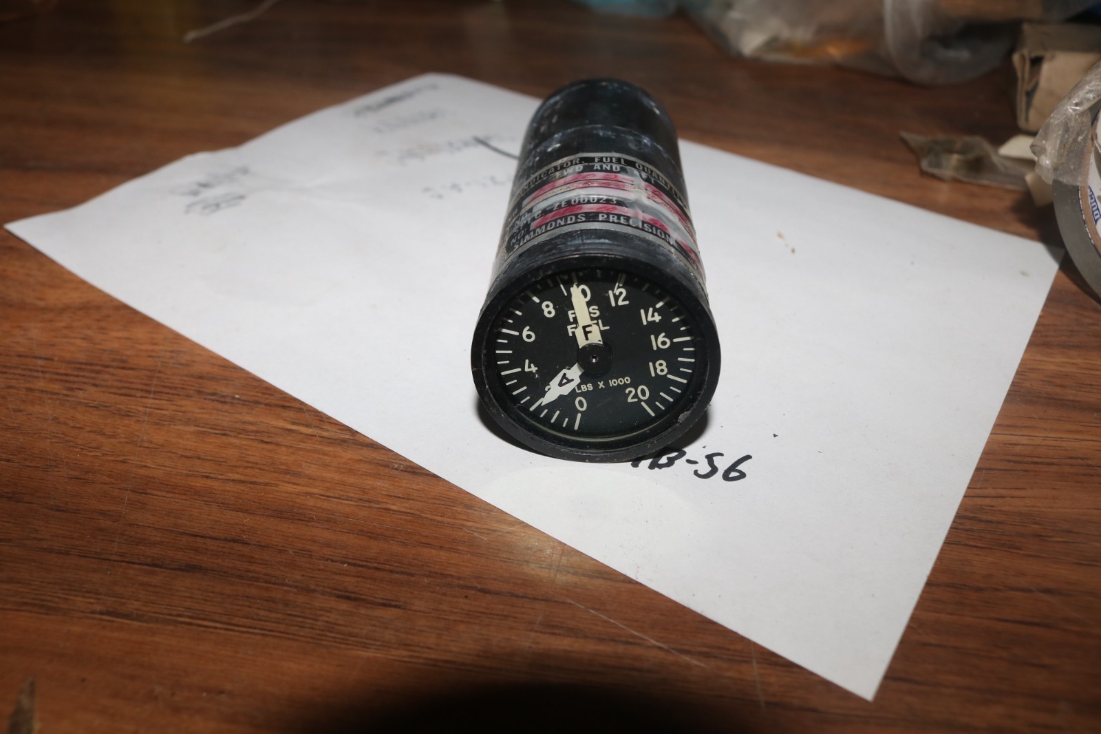 Vintage F-111 Aardvark Fus Fuel gauge indicator great shape Vintage F-111 Aardvark Fus Fuel gauge indicator great shape