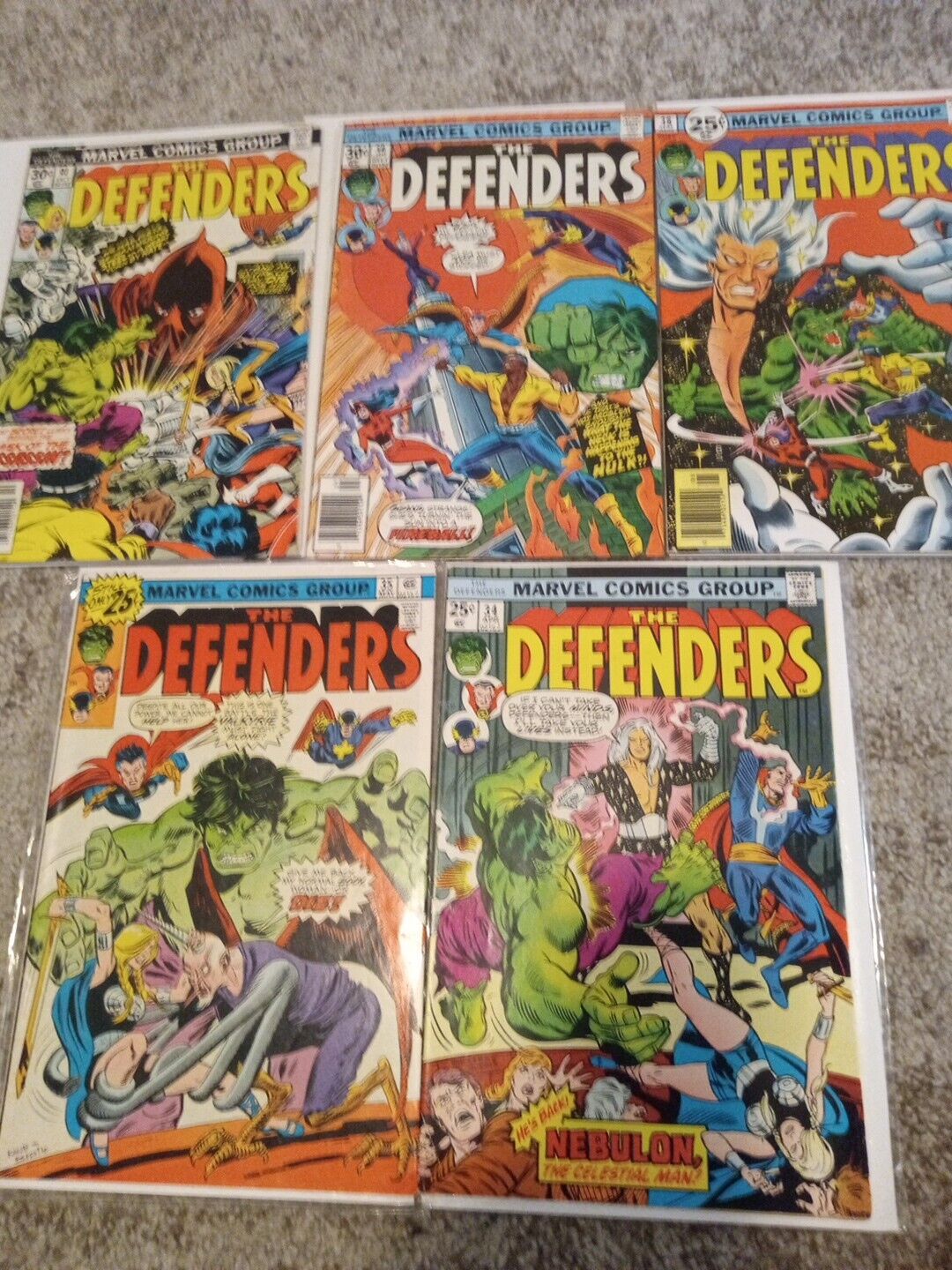Marvel Comics Lot The Defenders 5 Comic Book Lot FN/VF MVS Included