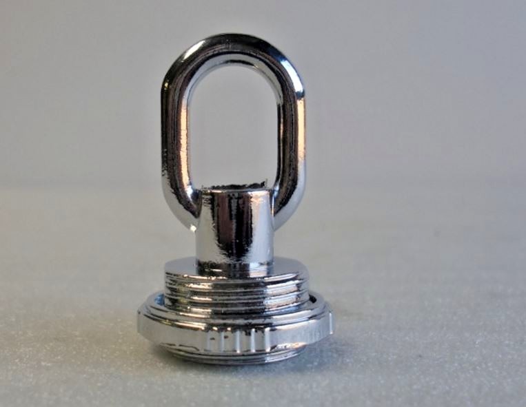 NEW DIE CAST CHROME SCREW COLLAR LOOP TAPPED 1/8IPS (3/8") LAMP PART NEW DIE CAST CHROME SCREW COLLAR LOOP TAPPED 1/8IPS (3/8") LAMP PART