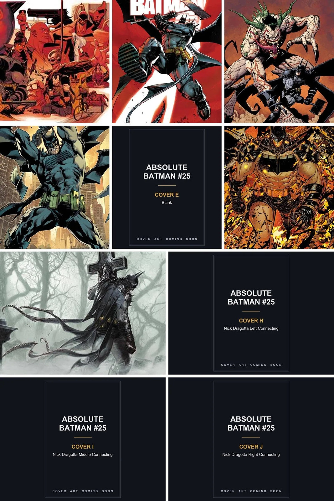 Absolute Batman #25 All Covers Bundle 25% Off PREORDER 10/28 Absolute Batman #25 All Covers Bundle 25% Off PREORDER 10/28