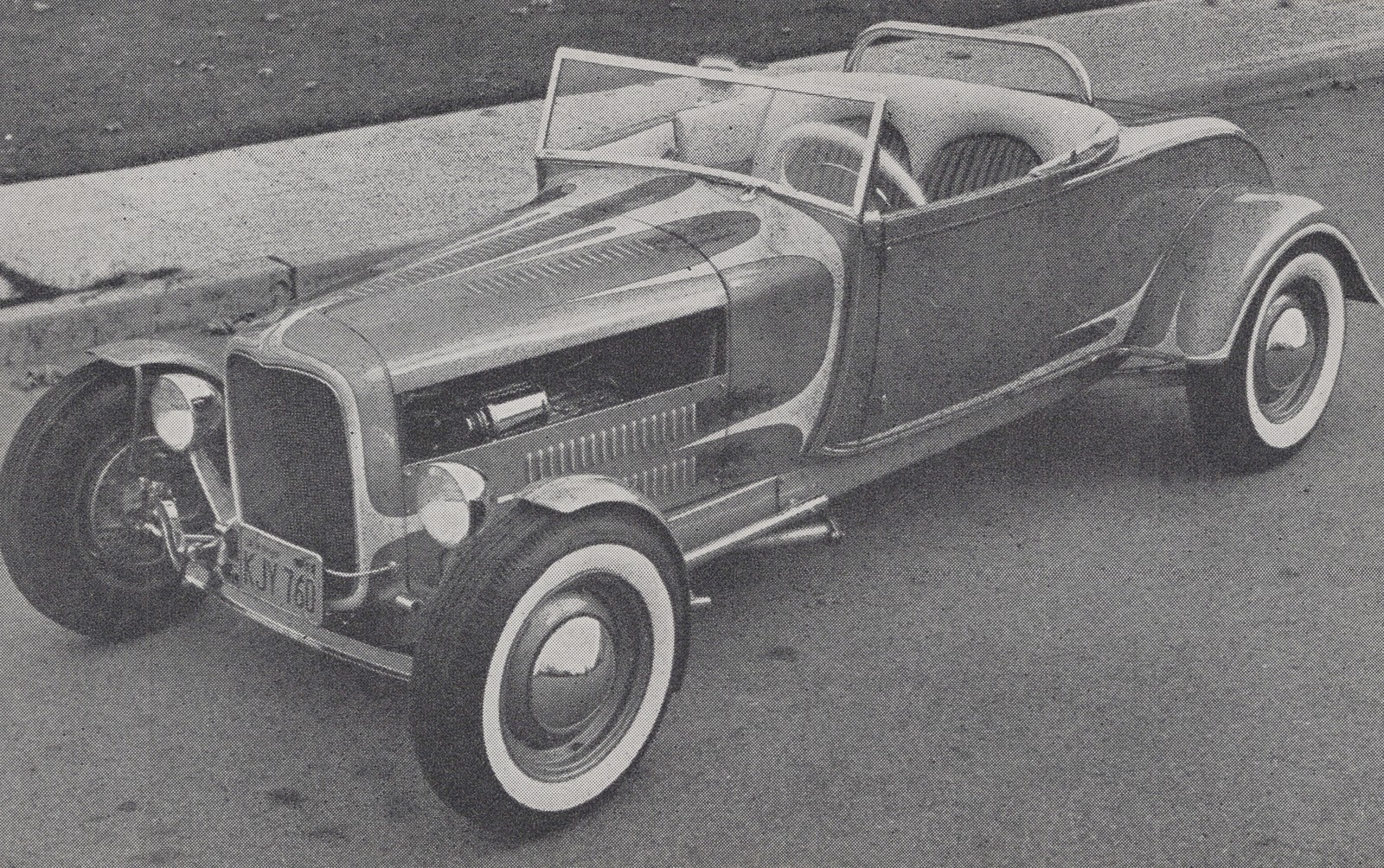 1929 Ford Roadster Custom Car Show Card John Rasmussen Car Craft Magazine