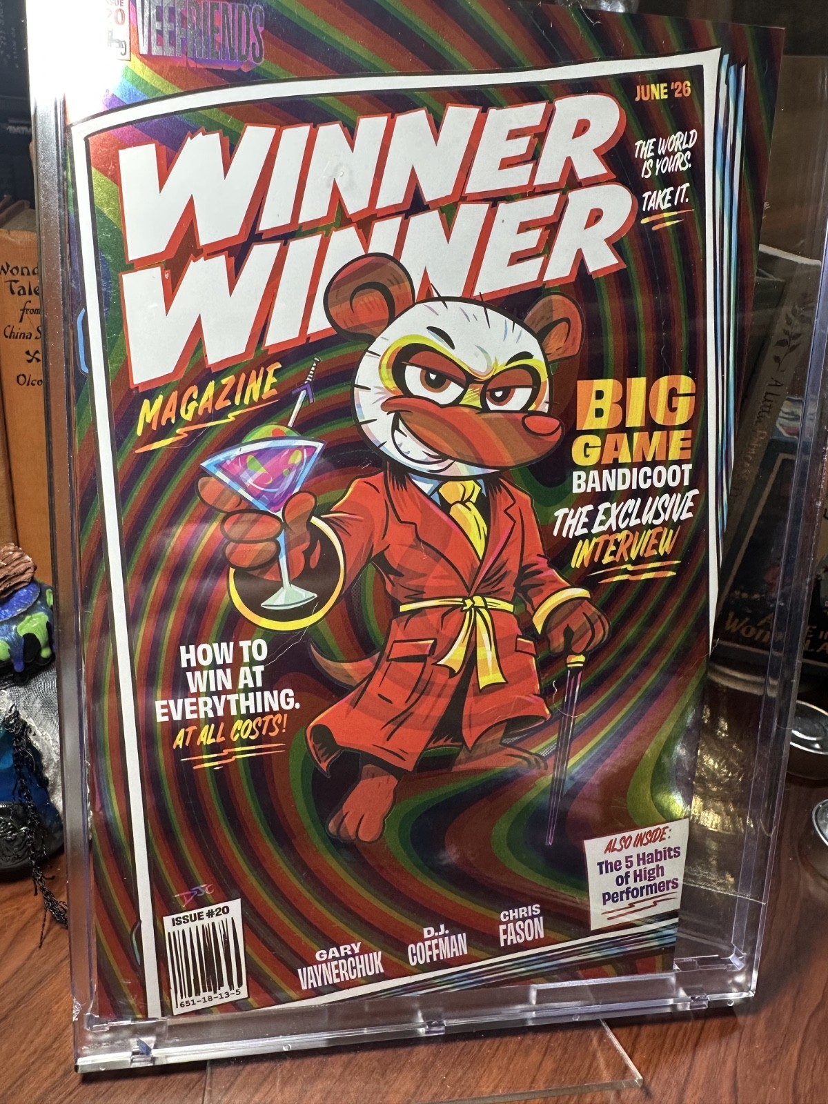 VeeFriends Comic #20 — Big Game Bandicoot — Lollipop 1/1 — ONLY COPY VeeFriends Comic #20 — Big Game Bandicoot — Lollipop 1/1 — ONLY COPY