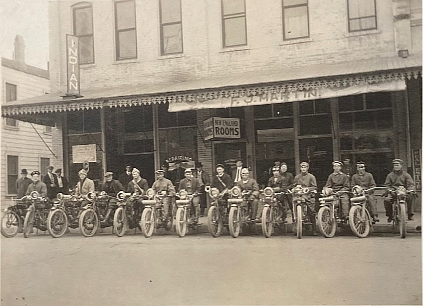 1915 Indian Motorcycle Photo Hamilton Montana Dealer F. O. Martin 10"x12" Mount 1915 Indian Motorcycle Photo Hamilton Montana Dealer F. O. Martin 10"x12" Mount