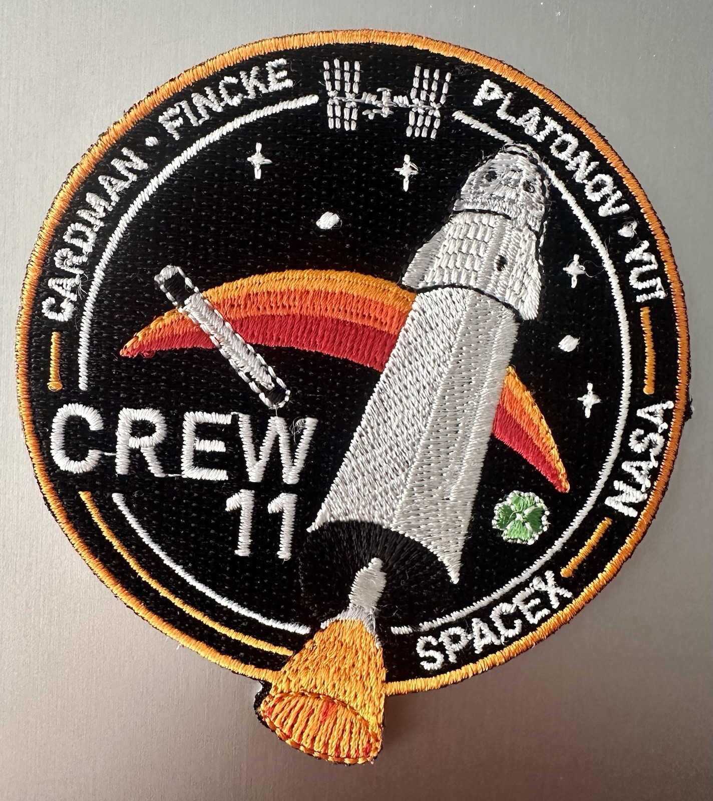 OrIginal NASA SPACEX CREW 11 ISS Mission CREW DRAGON SPACE PATCH 3.5”
