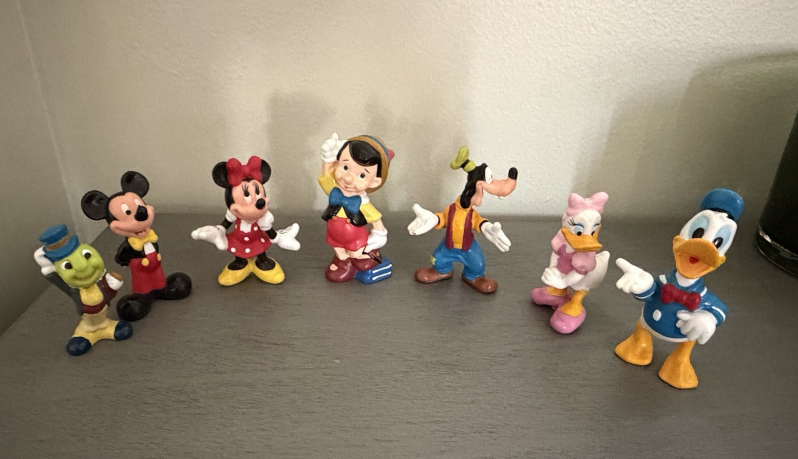 Vintage Walt Disney Mickey Mouse Pinocchio Goofy PVC Characters Figure  Lot 7