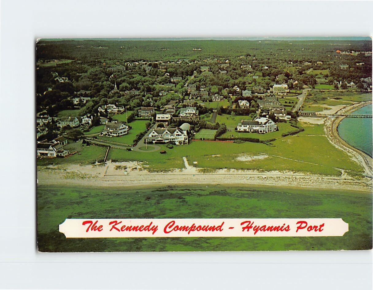 Postcard The Kennedy Compound Hyannis Port Cape Cod Massachusetts USA
