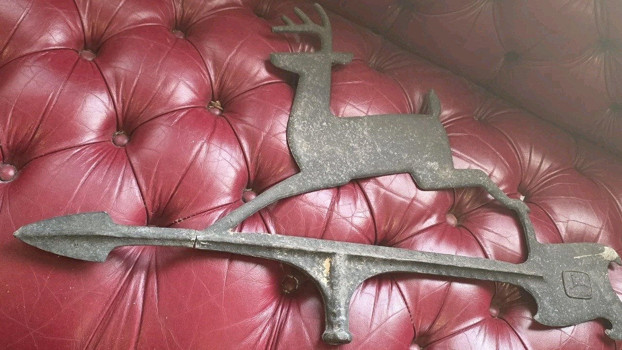 Vintage Antique John Deere Weather Vane☆Broken Arrow, Needs Repair, Old Original Vintage Antique John Deere Weather Vane☆Broken Arrow, Needs Repair, Old Original