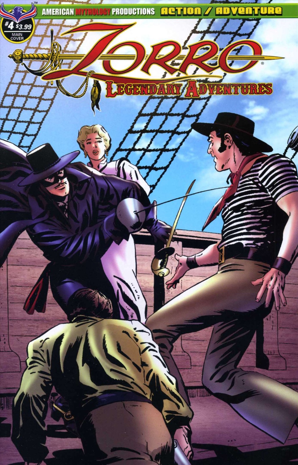 Zorro: Legendary Adventures #4 VF/NM; American Mythology | Last Issue - w/Bag+Bo Zorro: Legendary Adventures #4 VF/NM; American Mythology | Last Issue - w/Bag+Bo
