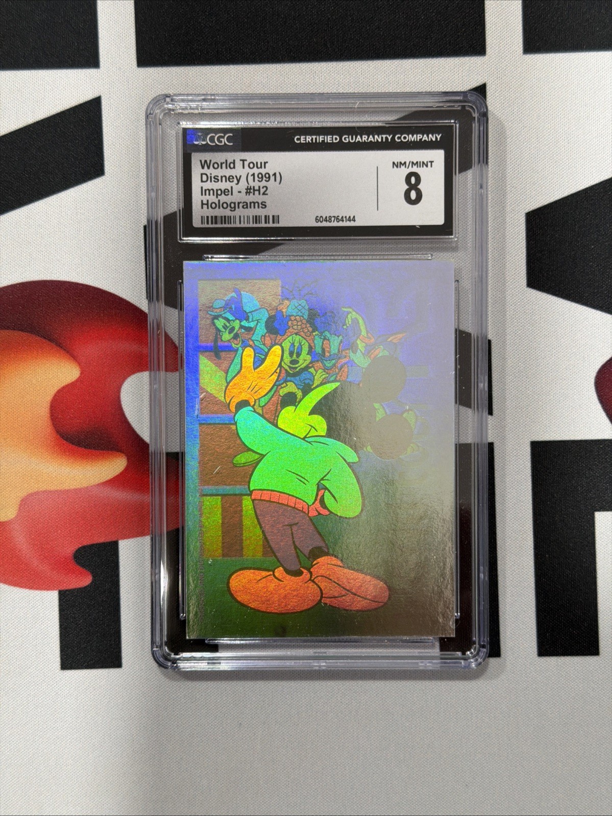 1991 Impel Disney Collector Cards MICKEY MOUSE WORLD TOUR HOLOGRAM | CGC 8